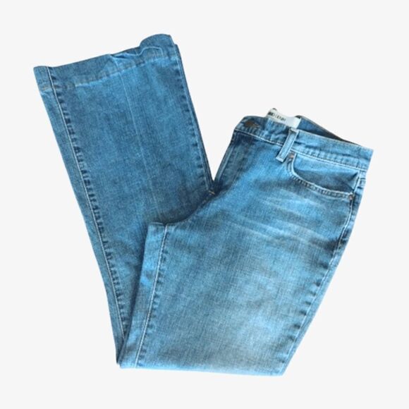 Y2K Mossimo Medium Wash Embellished Midrise Flare Jeans Size 10 - Picture 2 of 16